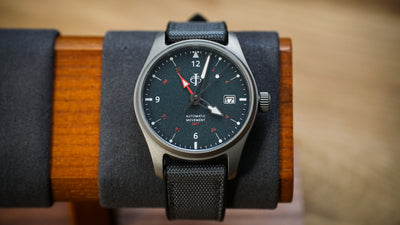Hurricane GMT - Petroleum Blue - Titanium Case