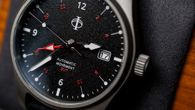 Hurricane GMT - Midnight Black - Titanium Case