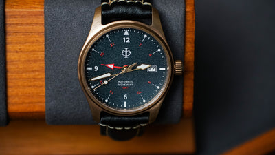 Hurricane GMT - Petroleum Blue - Bronze Case (CuSn8)