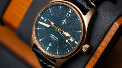 Hurricane GMT - Petroleum Blue - Bronze Case (CuSn8)