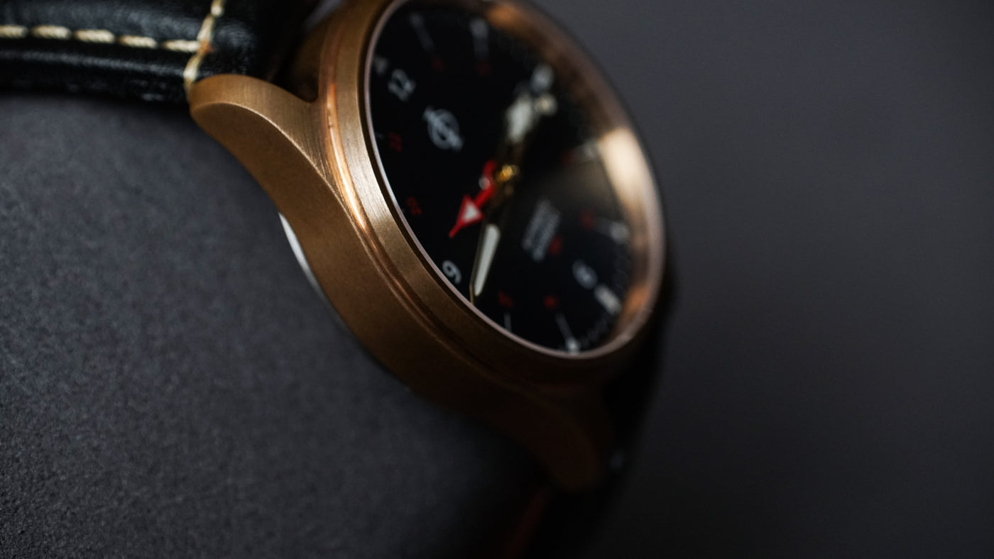 Hurricane GMT - Petroleum Blue - Bronze Case (CuSn8)