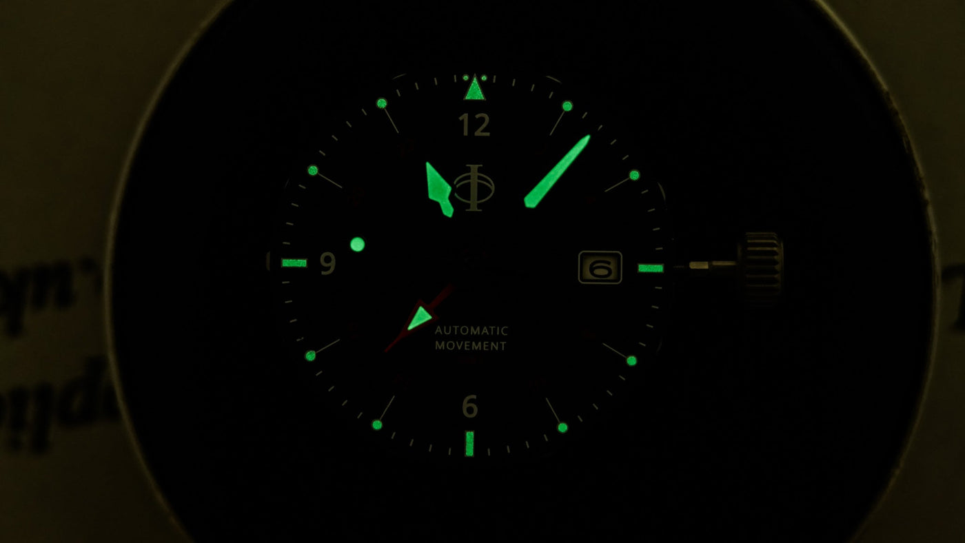 Hurricane GMT - Petroleum Blue - Titanium Case